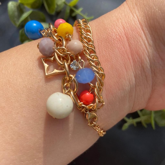 Colourful Gold Luxury Bracelet - Picture 9 of 15